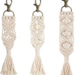 macrame tassel keychain