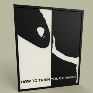 Cuadro Cómo Entrenar A Tu Dragón (Desdentao e Hipo)