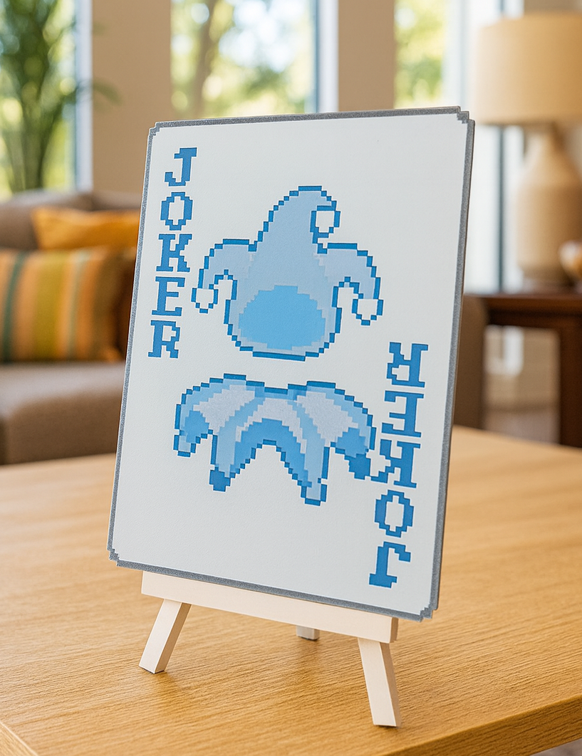 Cuadro Joker Invisible de Balatro en 3D
