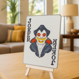 Cuadro “Joker Vampiro” de Balatro: impresión de alta calidad en papel o lienzo, opciones con marco y envío protegido. Ideal para salón, estudio o gaming room.